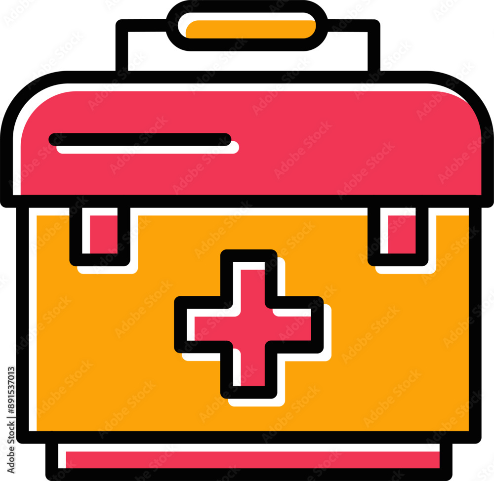 Obraz premium First Aid Bag Vector Icon