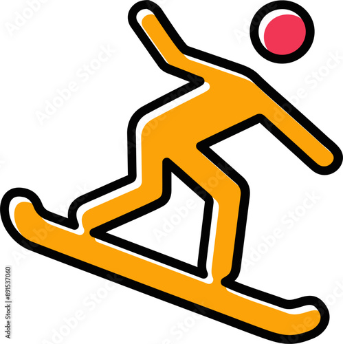 Snowboard Vector Icon