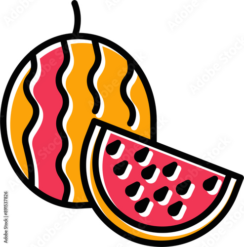 Watermelon Vector Icon