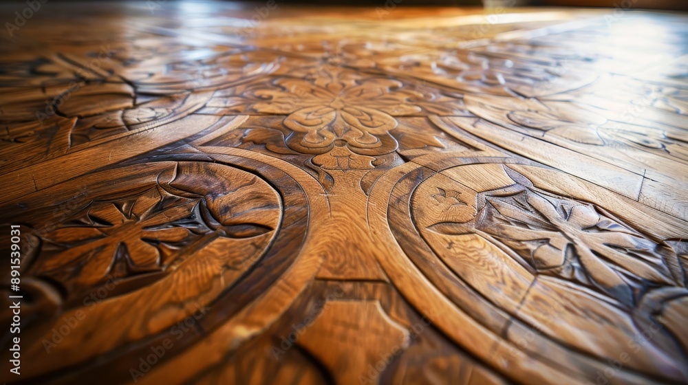 Intricate Carved Wood Floor - Close-up of an Elegant Parquet Pattern, wood, carved, parquet, elegant Intricate Carved Wood Floor - Close-up of an Elegant Parquet Pattern, wood, carved, parquet, elegant