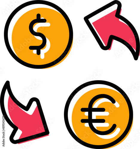 Currency Exchange Vector Icon