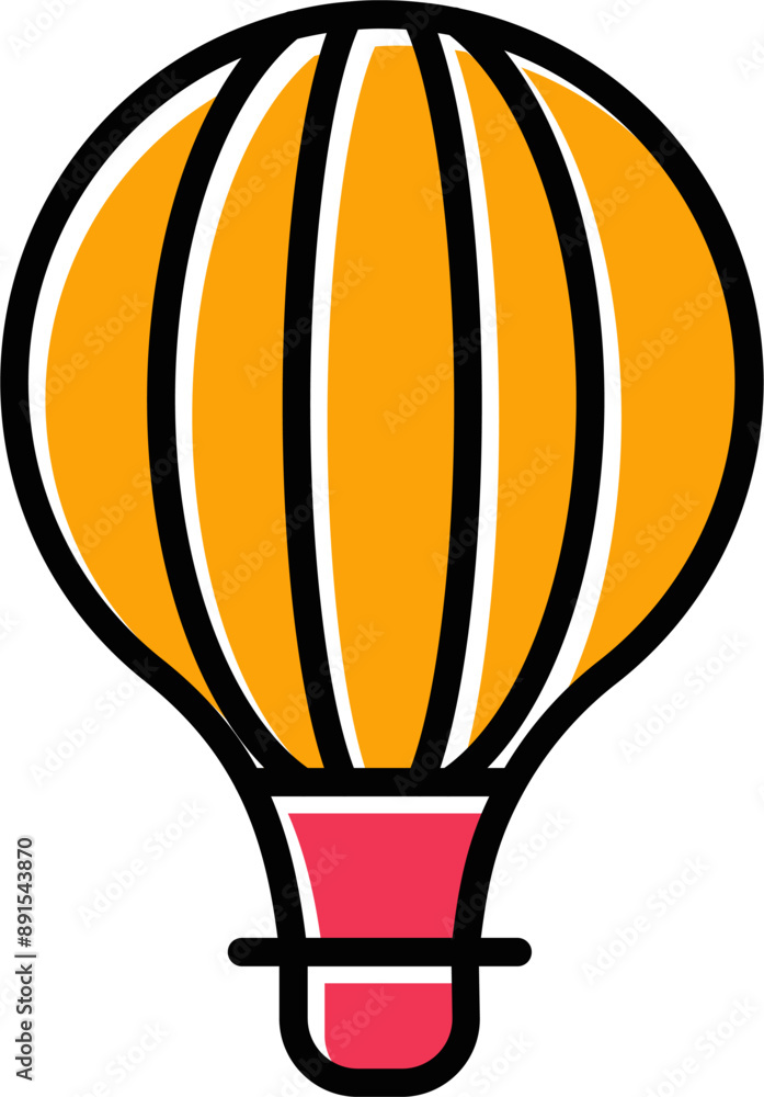 Hot Air Balloon Vector Icon Hot Air Balloon Vector Icon
