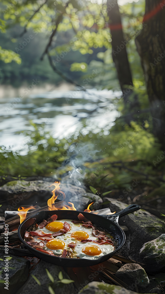 realistic high-resolution photo of camping, with detailed background realistic high-resolution photo of camping, with detailed background