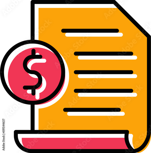 Invoice Vector Icon