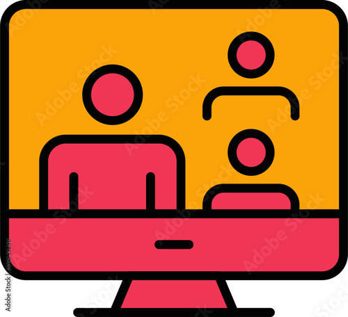 Videocall Vector Icon