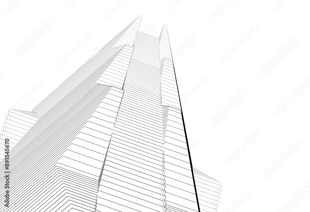 Abstract architecture 3d illustration Abstract architecture 3d illustration