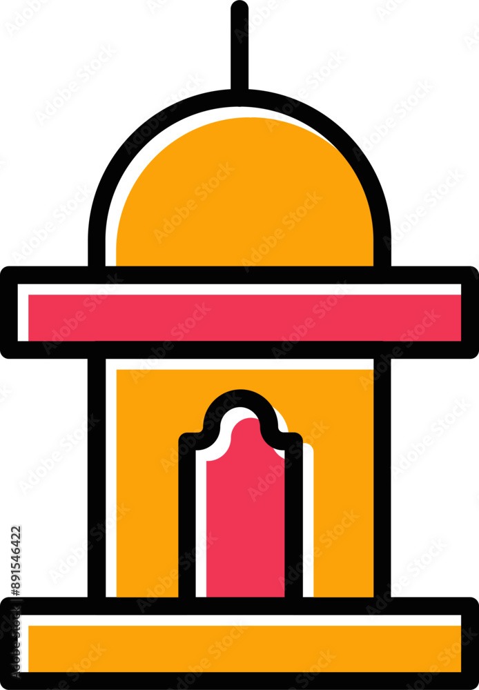 Mimbar Vector Icon Mimbar Vector Icon