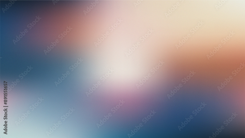 Obraz premium 青と紫とオレンジの複雑でカラフルな抽象的グラデーションメッシュのカラフルな背景。粒子のテクスチャ。