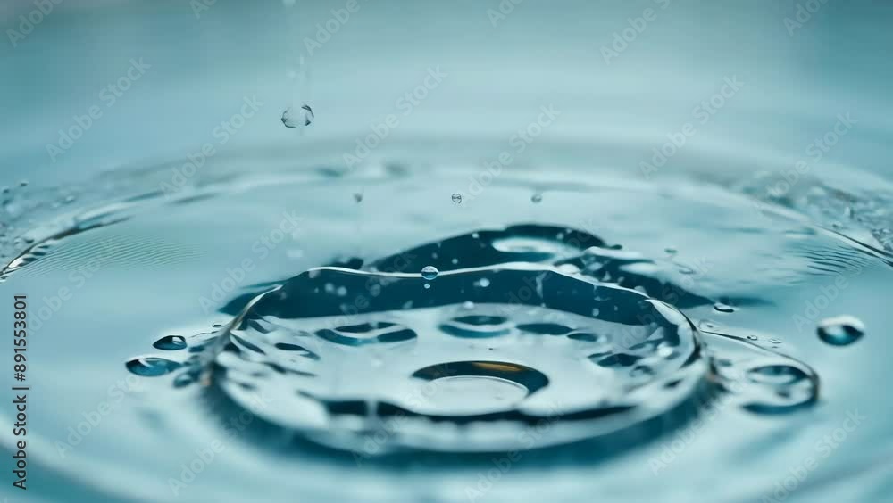 Nature's Simplicity: Slow Motion Water Drop Nature's Simplicity: Slow Motion Water Drop