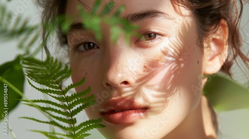Woman's Eye with Fern Shadow