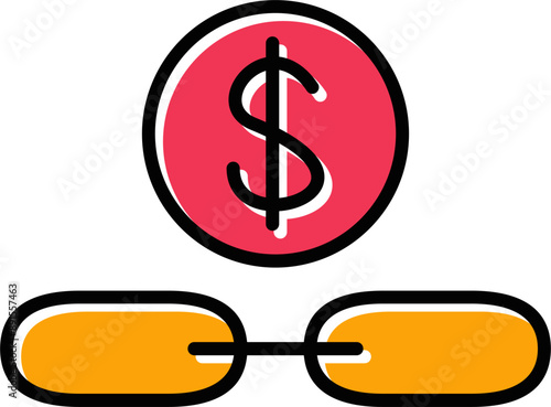 Link Sales Vector Icon