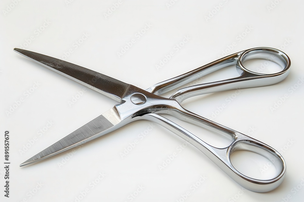 Obraz premium Beautifull photo of Scissors white background