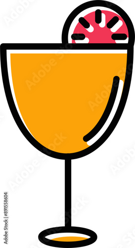 Cocktail Drink Vector Icon