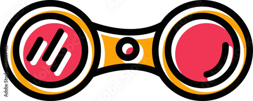 Binoculars Vector Icon