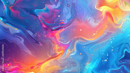 Abstract random color liquid marble background