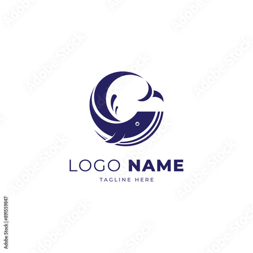 the letter G logo is in the shape of a whale, the characteristics of this logo are simple and modern, this logo is easy to apply in all media, etc.