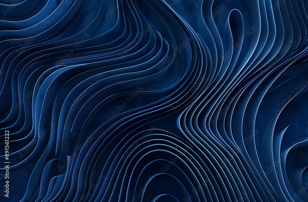 Blue background featuring elegant flowing blue wavy lines Fluid Design Concept Blue background featuring elegant flowing blue wavy lines Fluid Design Concept