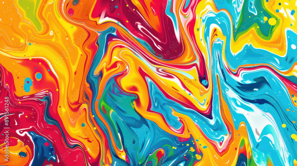 Abstract random color liquid marble background Abstract random color liquid marble background