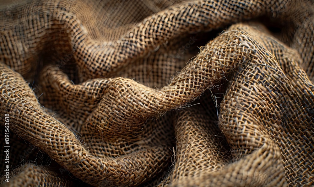 Fototapeta premium Textured burlap background