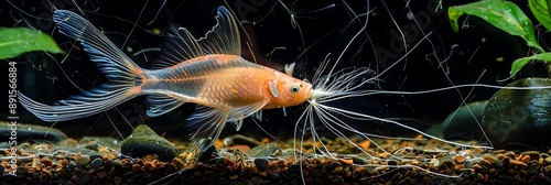 Amazonian Electric Fish Electrophorus electricus generating an electric shock in the Amazon River known locally as Poraqu photo