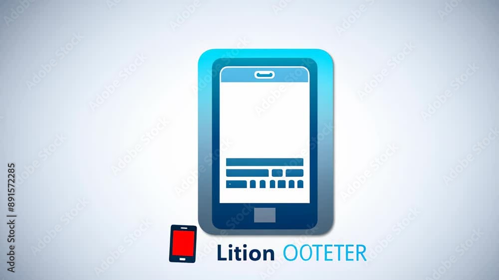 Li-ion text on a light background, representing lithium-ion batteries, on a minimalistic background Li-ion text on a light background, representing lithium-ion batteries, on a minimalistic background