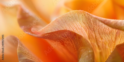 Wallpaper Mural Intricate Patterns on Flower Petal in Close-Up View Torontodigital.ca