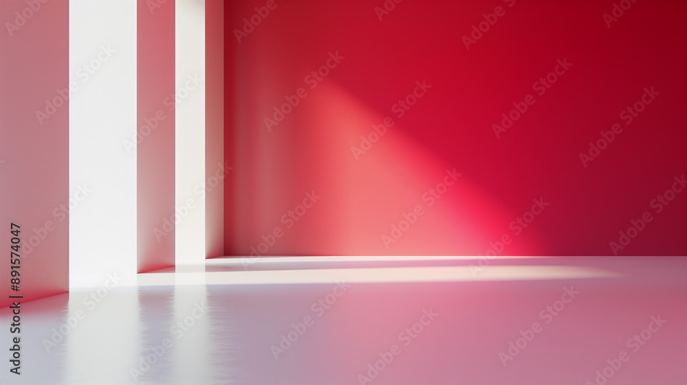 A gradient background transitioning from deep red at the top to white at the bottom, seamless floor, bright lighting to prevent shadows, minimalist style, hd quality, bold and dynamic look. A gradient background transitioning from deep red at the top to white at the bottom, seamless floor, bright lighting to prevent shadows, minimalist style, hd quality, bold and dynamic look.