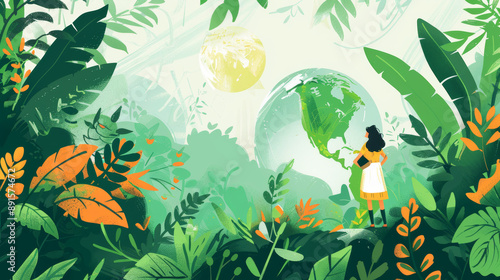Smart illustrations that highlight environmental awareness and sustainability, using visuals to communicate messages about conservation and eco-friendly practices.  © Mmmdrza