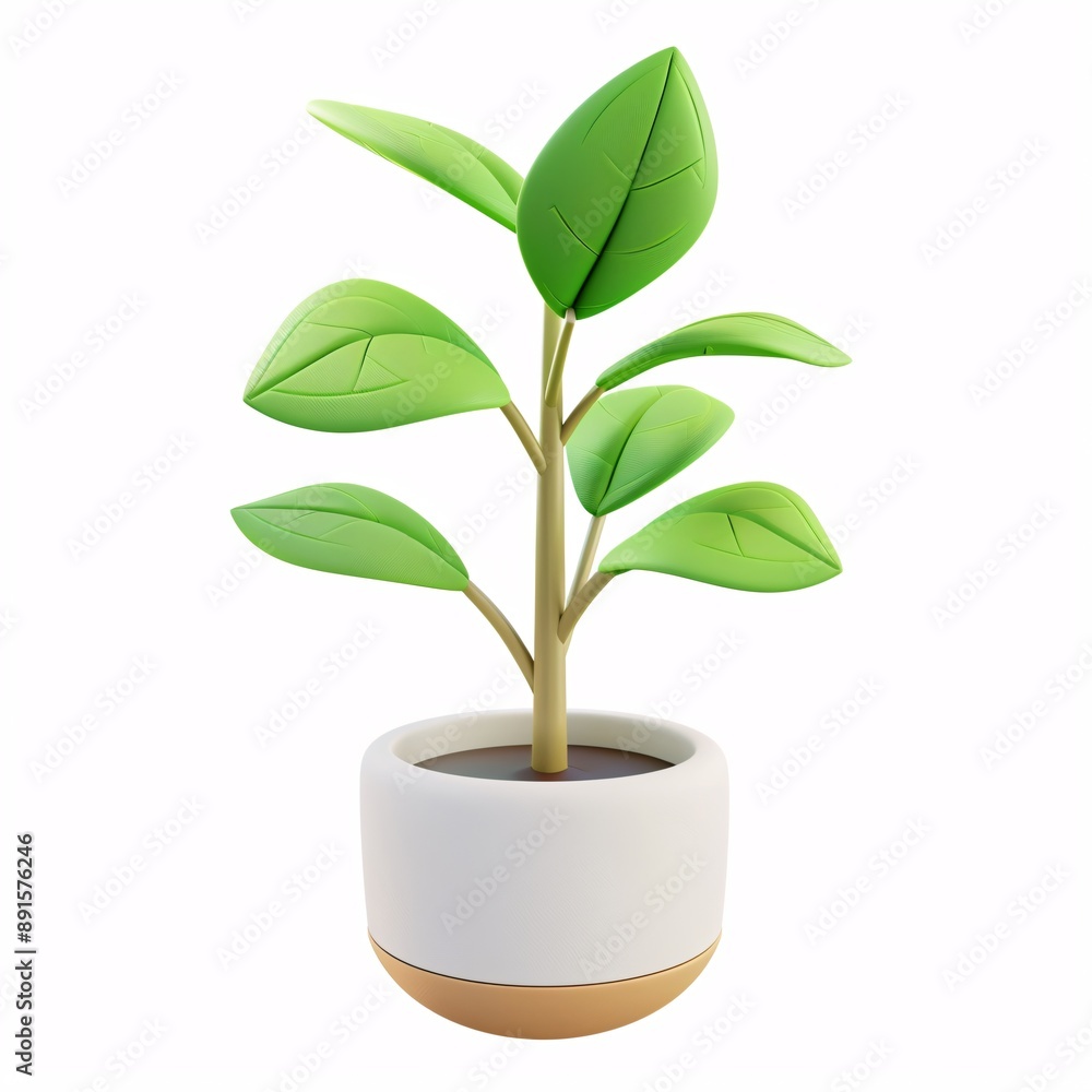 Transform Your Home with Air Purifying Plants: Modern Minimalist Pots & Kawaii 3D Clay Icons Transform Your Home with Air Purifying Plants: Modern Minimalist Pots & Kawaii 3D Clay Icons