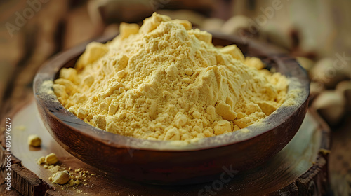 Besan also known as gram flour or chickpea flour is a finely ground powder derived from Bengal gram