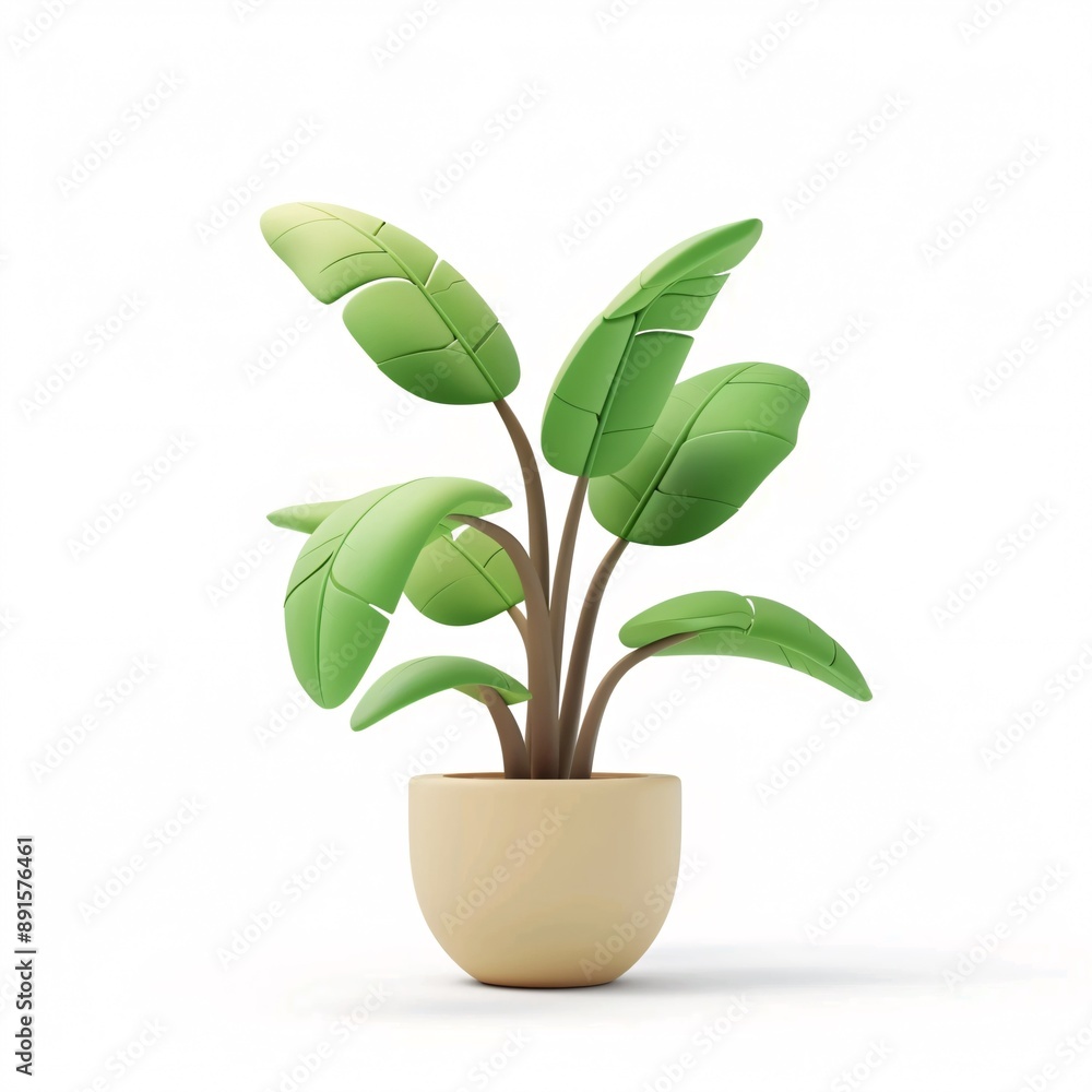 Transform Your Home with Air Purifying Plants: Modern Minimalist Pots & Kawaii 3D Clay Icons Transform Your Home with Air Purifying Plants: Modern Minimalist Pots & Kawaii 3D Clay Icons