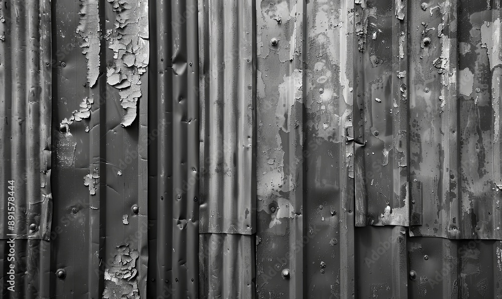 Obraz premium Textured corrugated metal background