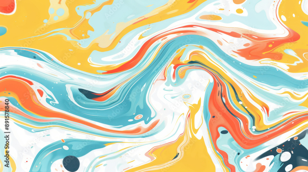 Abstract random color liquid marble background Abstract random color liquid marble background