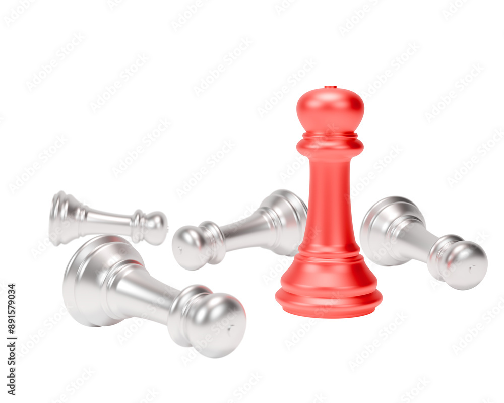 Chess piece 3d icon isolated from transparent background Chess piece 3d icon isolated from transparent background
