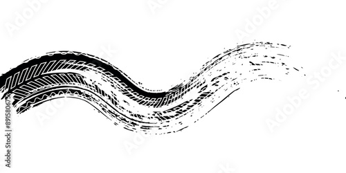 Tire tracks. Colorful banner template with gradient colors. Design with liquid form. modern. vector. eps10.