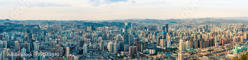 Wallpaper Mural City view, panoramic view, Northwest China,Lanzhou Torontodigital.ca