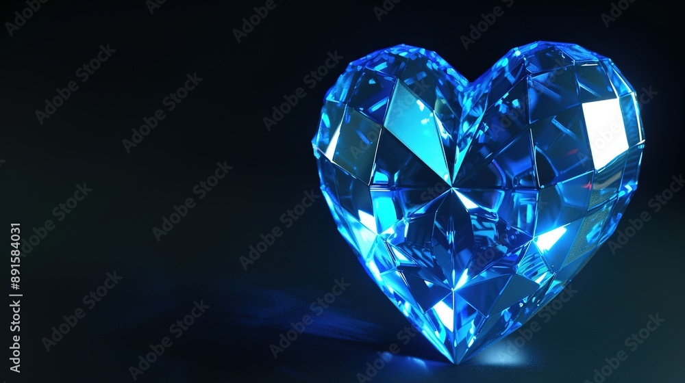 Shiny 3D Pixel Heart in Crystal Design, Set Against a Black Background, Featuring a Gleaming, Multicolored Surface and High-Resolution Detail Shiny 3D Pixel Heart in Crystal Design, Set Against a Black Background, Featuring a Gleaming, Multicolored Surface and High-Resolution Detail