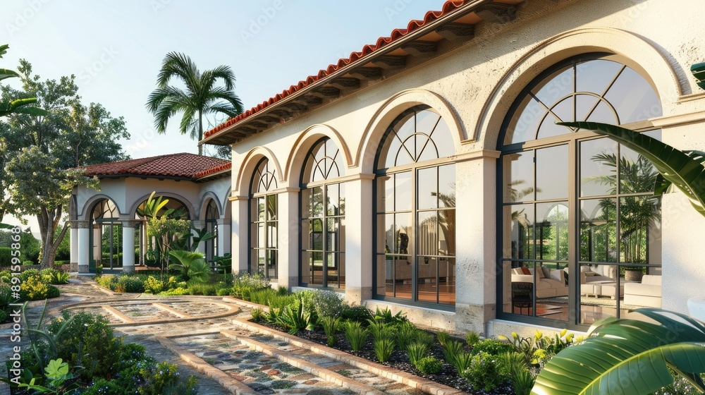 An elegant coastal villa with an Italian Renaissance design An elegant coastal villa with an Italian Renaissance design