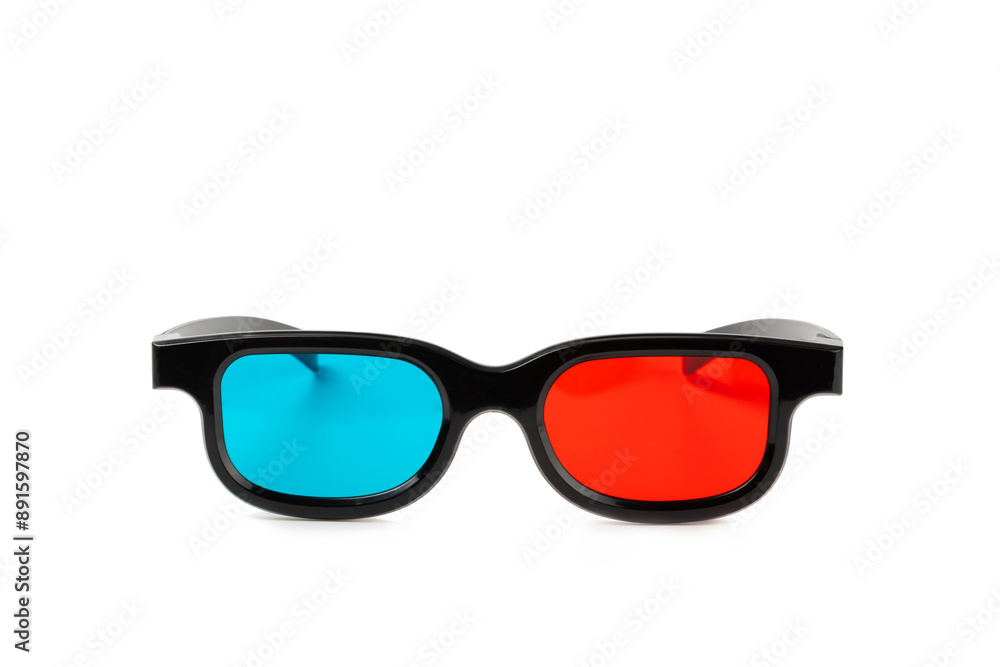 3D glasses isolated on white background. 3D Movie Glasses. Cinema and entertainment concept. Watching a movie. Design. Place for text. 3D glasses isolated on white background. 3D Movie Glasses. Cinema and entertainment concept. Watching a movie. Design. Place for text.