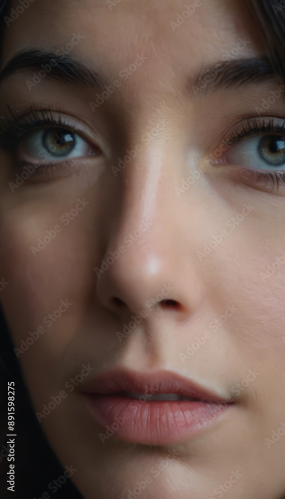 close up portrait of a woman close up portrait of a woman