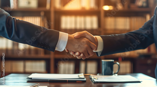 Wallpaper Mural Entrepreneurs business people shaking hands network modern office conference room corporation successful partnership deal collaboration partner contract work businessman concept shake hand Torontodigital.ca