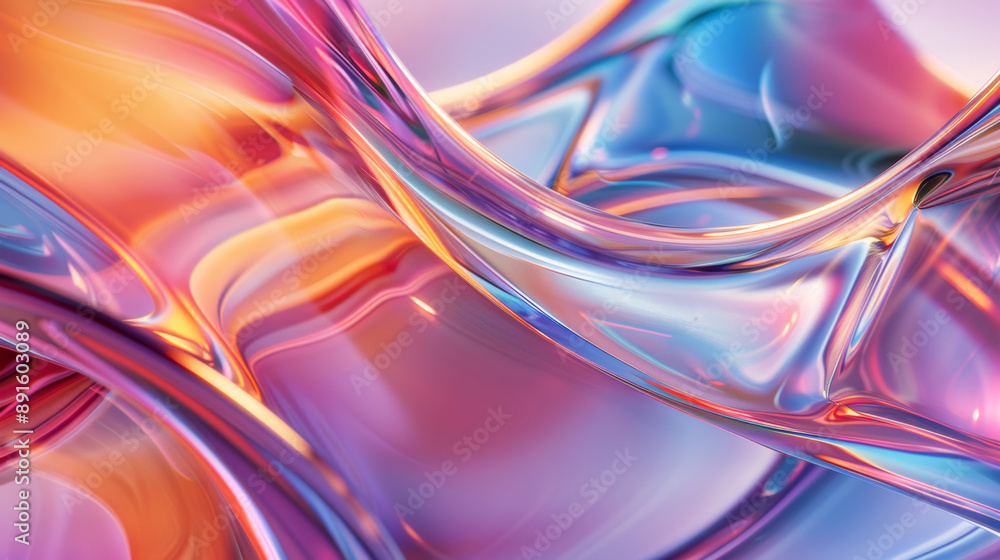 abstract background with colorful, glowing fluidity waves abstract background with colorful, glowing fluidity waves