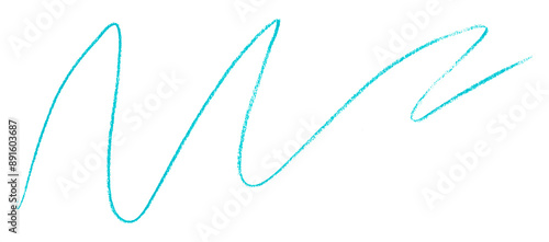 Light blue pencil strokes in simple style, isolated on transparent background.