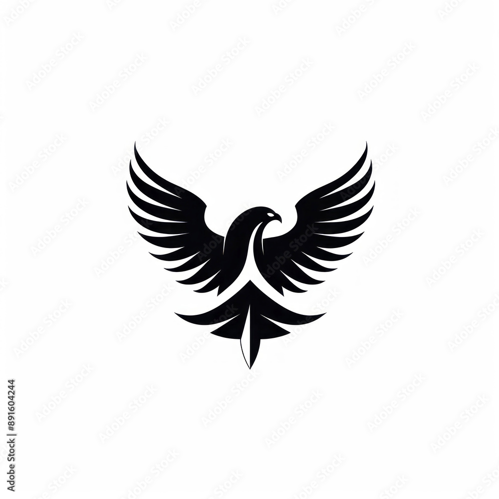 Fototapeta premium animal icon and logo on a white background Created with Generative AI technology