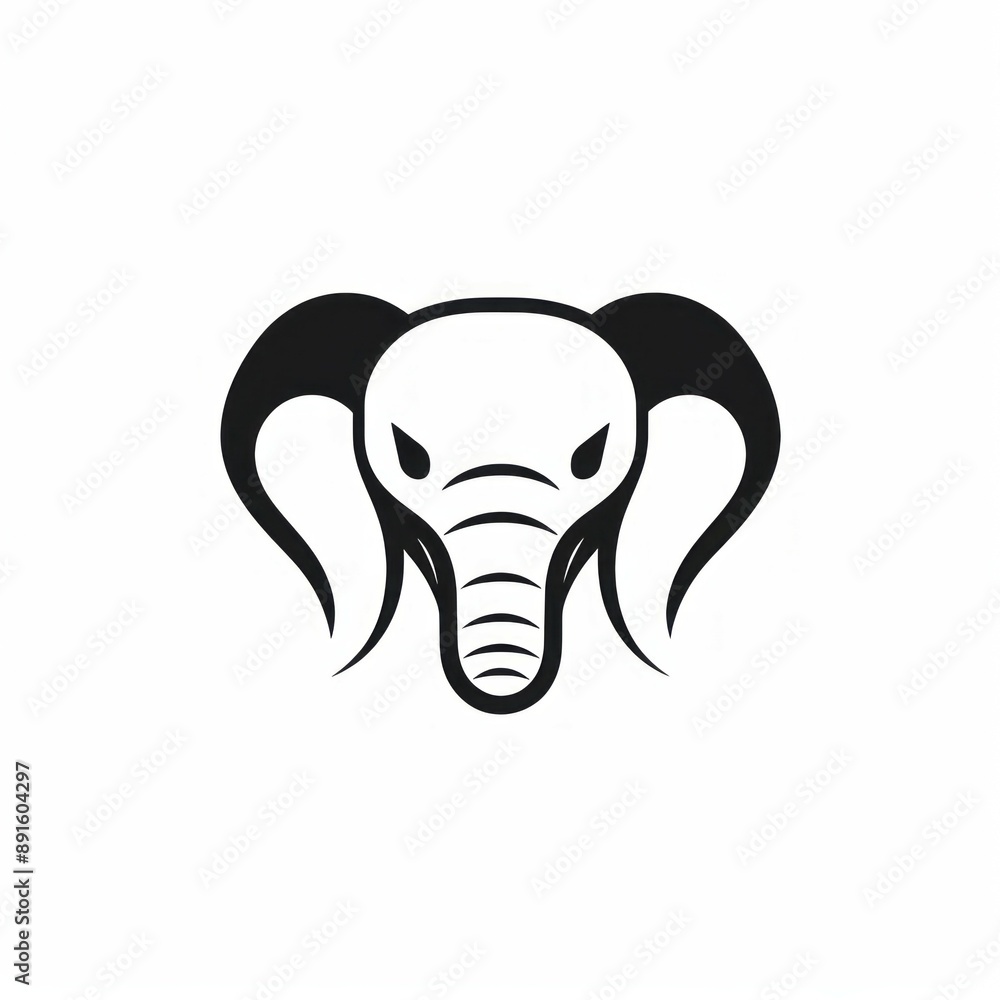 Obraz premium animal icon and logo on a white background Created with Generative AI technology