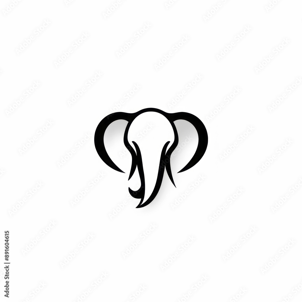 animal icon and logo on a white background Created with Generative AI technology animal icon and logo on a white background Created with Generative AI technology