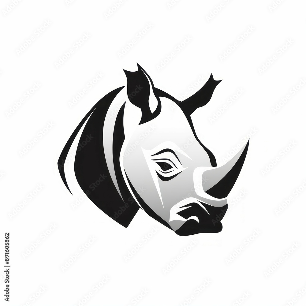animal icon and logo on a white background Created with Generative AI technology animal icon and logo on a white background Created with Generative AI technology