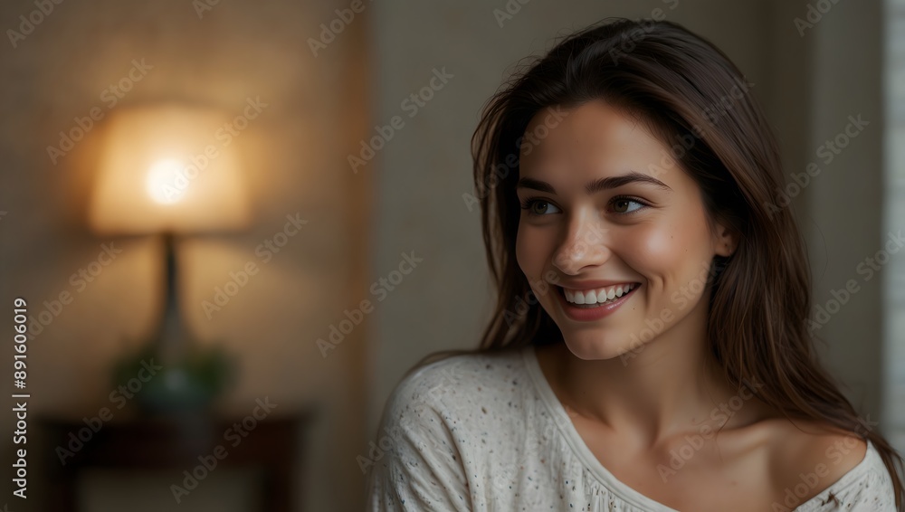 A moment when someone's smile illuminated a room with its radiance ai_generated A moment when someone's smile illuminated a room with its radiance ai_generated