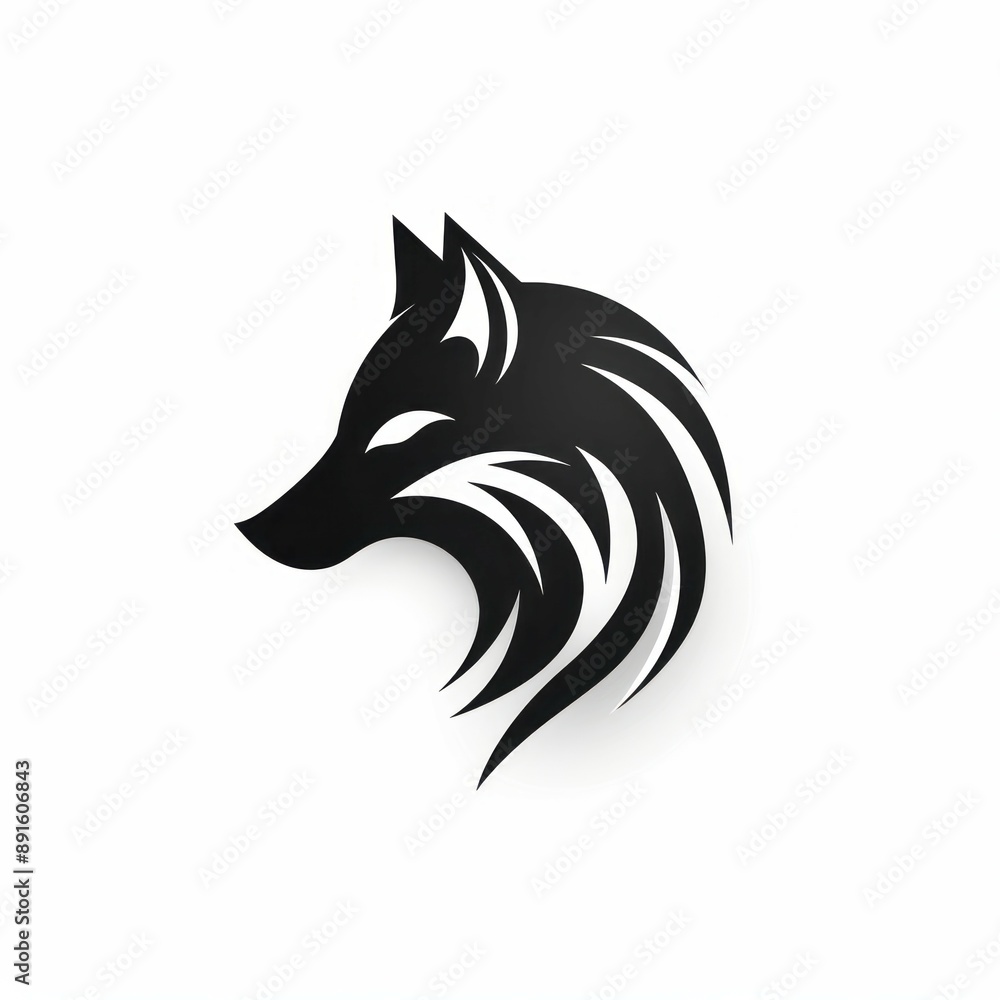 animal icon and logo on a white background Created with Generative AI technology animal icon and logo on a white background Created with Generative AI technology