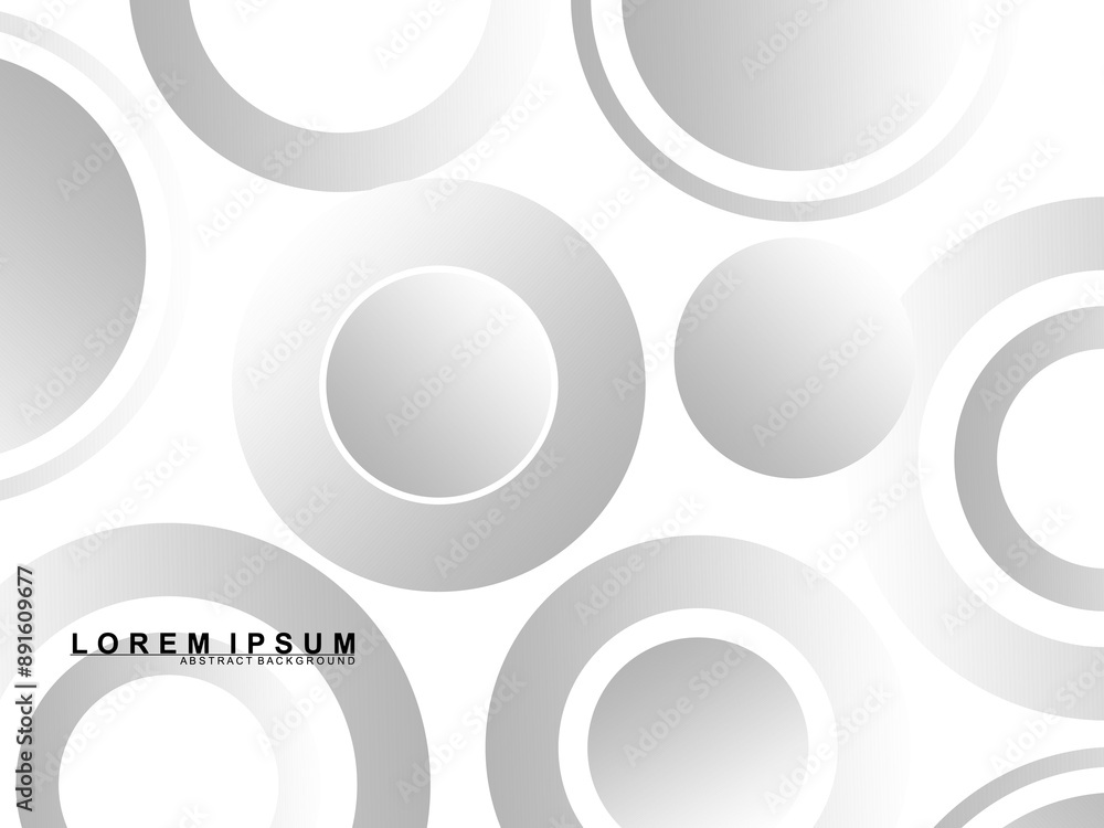 Abstract white background. Minimal geometric gray gradient white light background abstract design. Gray gradient white circle pattern background. Abstract white background. Minimal geometric gray gradient white light background abstract design. Gray gradient white circle pattern background.
